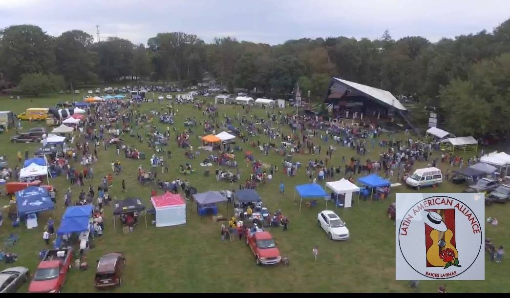 An aerial view of the 2018 Latin American Festival. (Courtesy of the Latin American Alliance)