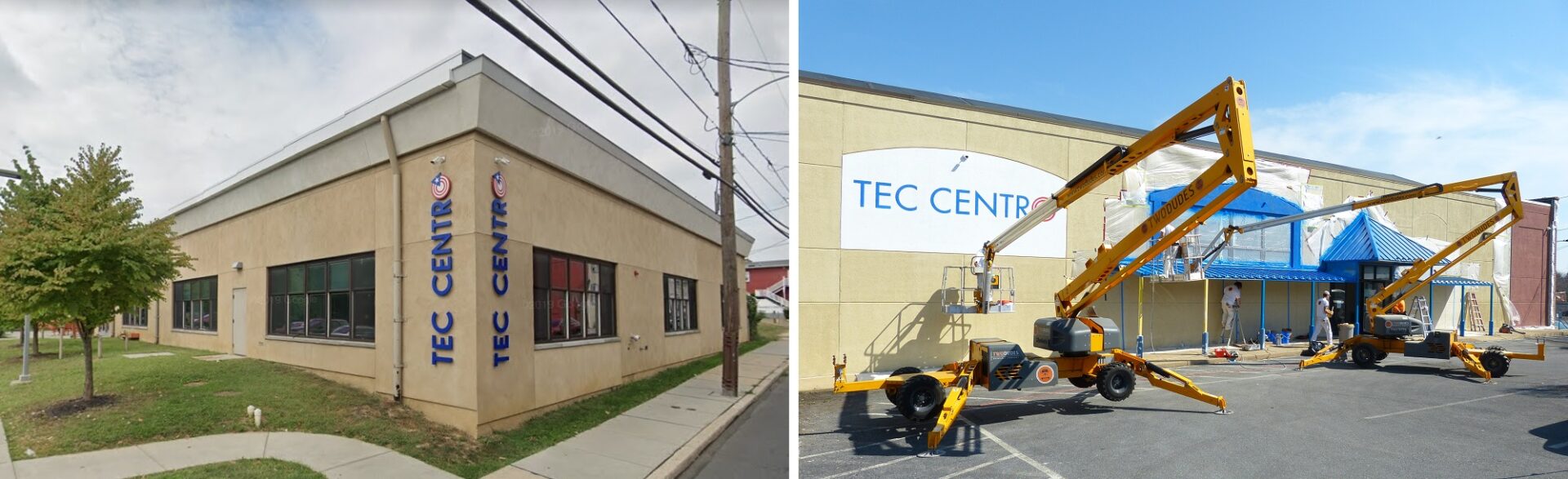 SACA's Tec Centro, left (Source: Google Street View) and the soon-to-open Tec Centro West. (Source: OUL) 