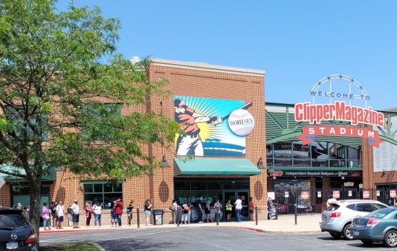 Individuals wait outside Clipper Magazine Stadium for help applying for rental & utility assistance on Friday, July 23, 2021. (Source: Lancaster County Redevelopment Authority) 