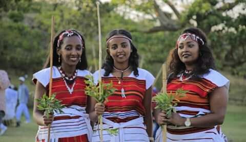 Oromo women in traditional garb. (Source: Oromo Women's Association)