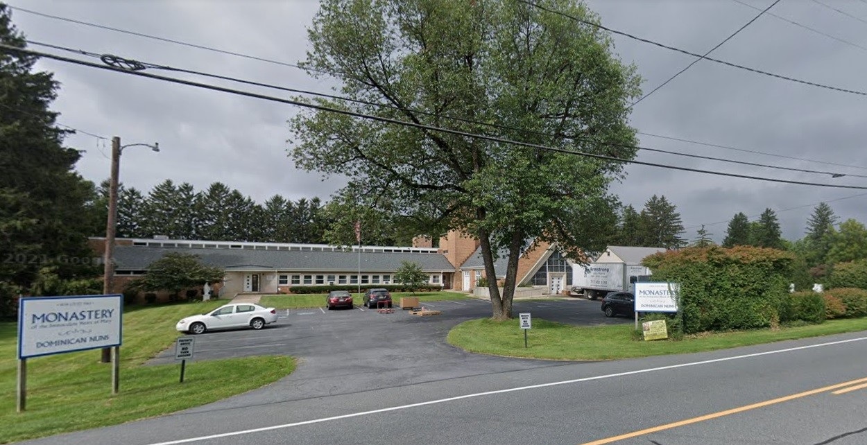 The former Monastery of the Immaculate Heart on Lititz Pike. (Source: Google Street View)