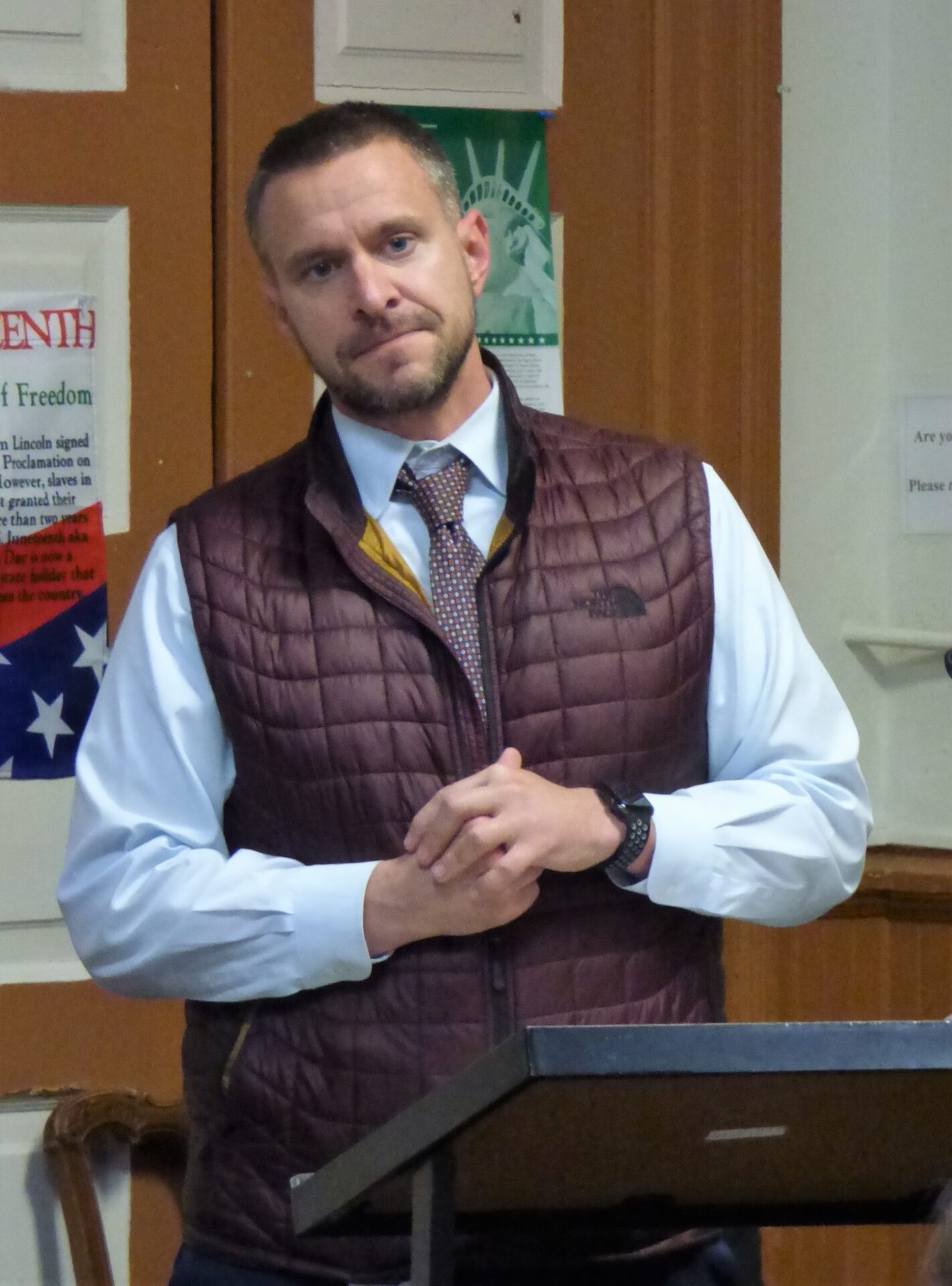 Justin Reese, principal, J.P. McCaskey High School