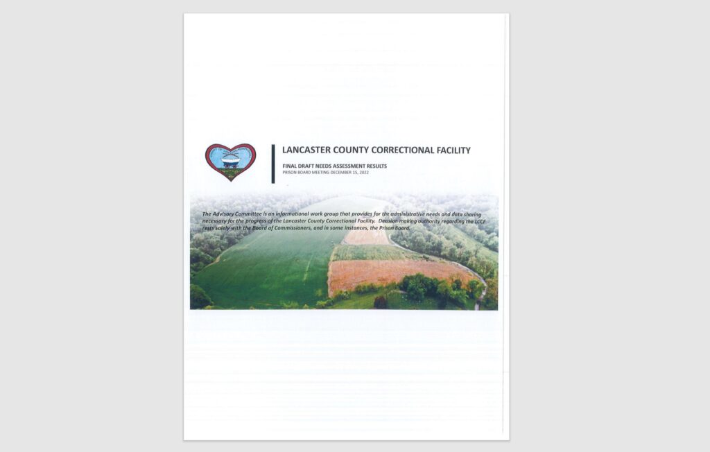 A first glimpse at the Correctional Facility's needs assessment data