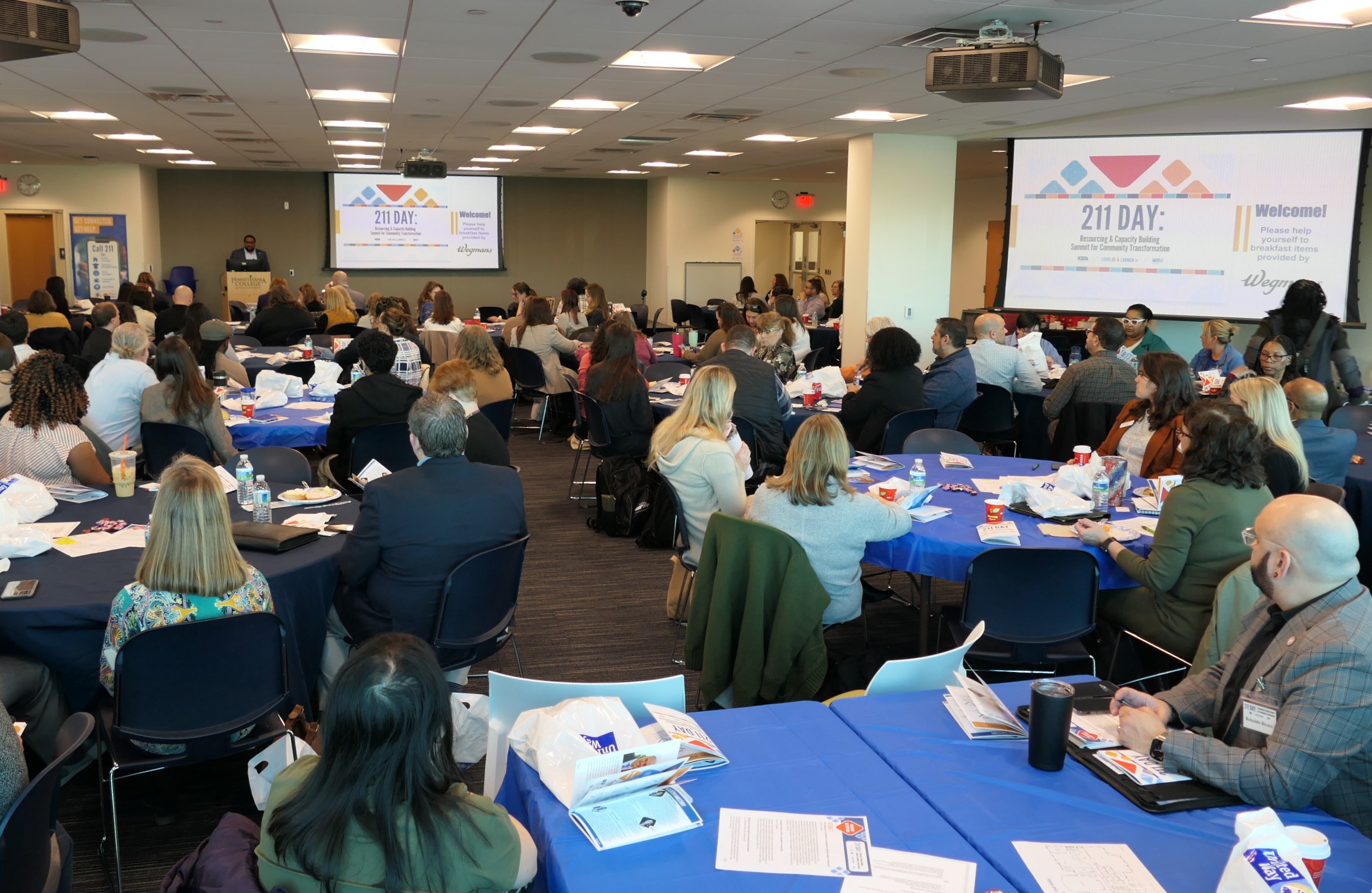 Around 200 people attended the 211 Day Summit at the Pennsylvania College of Health Sciences on Friday, Feb. 10, 2022. (Photo: Tim Stuhldreher)  