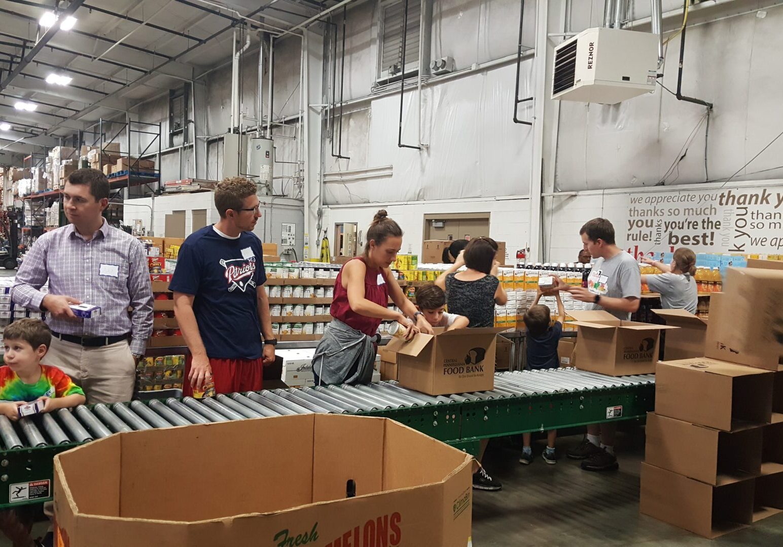Food Box packing 1 Food Boxes are packed at the Central PA Food Bank's headquarters in Harrisburg. (Source: Central PA Food Bank)