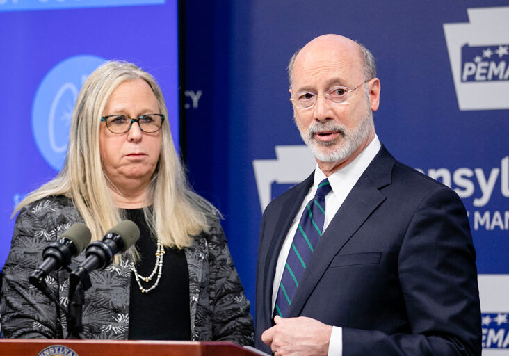 Wolf and Levine Pa. Health Secretary Dr. Rachel Levine and Gov. Tom Wolf (Source: Commonwealth of PA)