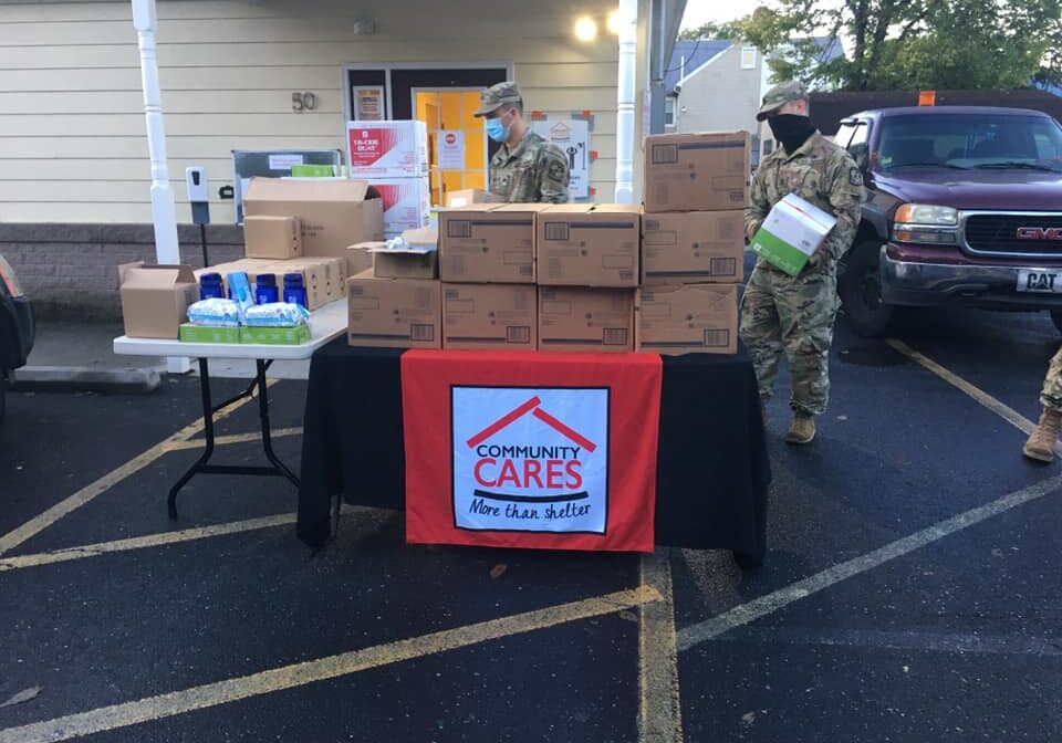 communitycares The Blue Mountian Battalion marched to Carlisle to deliver over $3,000 of PPE to Community CARES this morning. (Source: Community CARES)