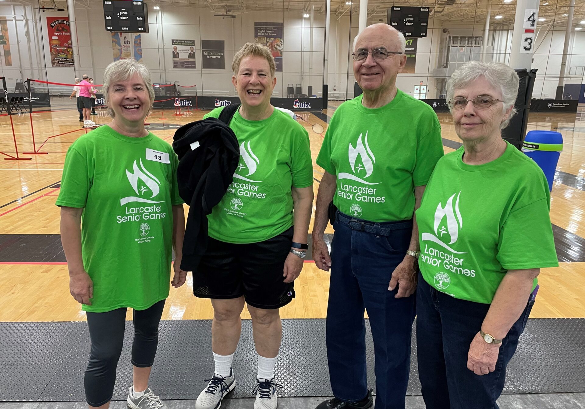 senior games Lancaster Senior Games participants, from left, Kelly Wilson, Winnie Gerlach and Robert and Pat Landis. (Photo: Kyle Gamble)